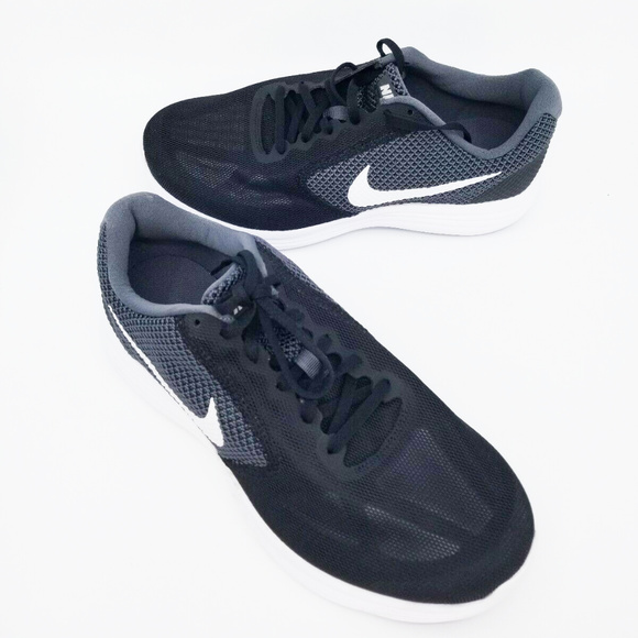 Nike Other - Nike Mens Revolution 3 Dark Grey Black Lace Up